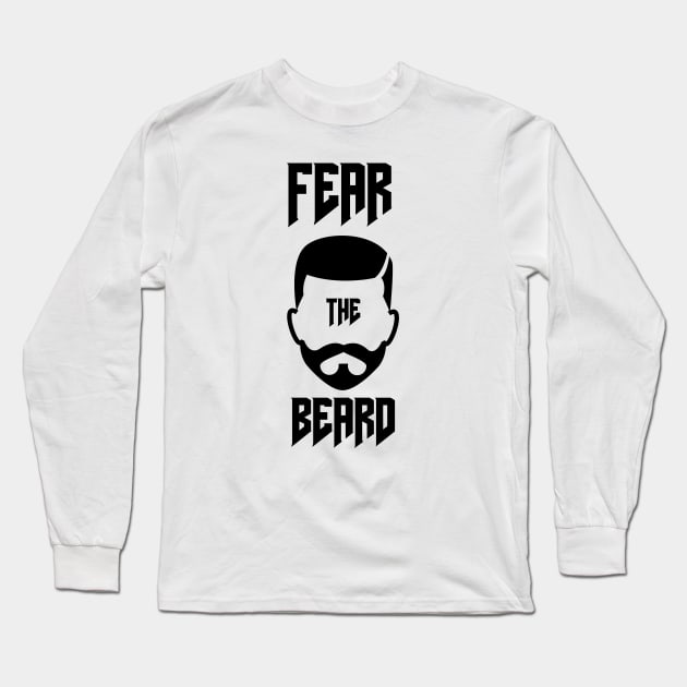 Fear The Beard Long Sleeve T-Shirt by Jitesh Kundra